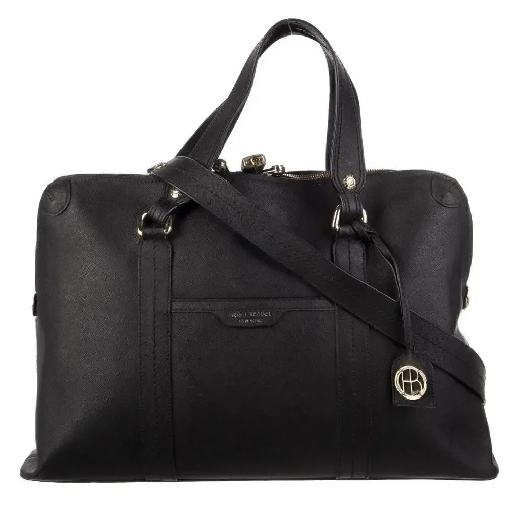 Henri Bendel West 57th Leather Laptop Briefcase